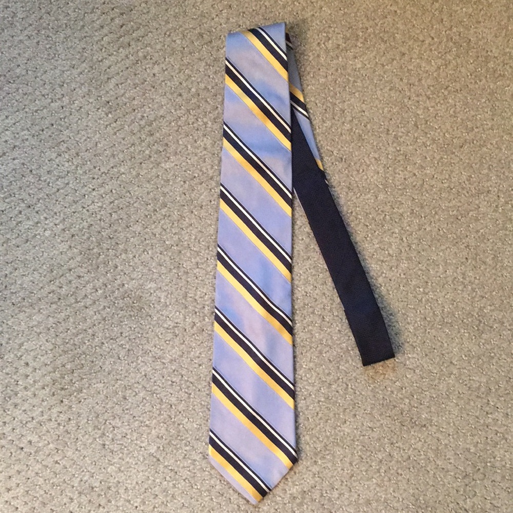 5/$15 Tommy Hilfiger Blue and Yellow Striped Tie